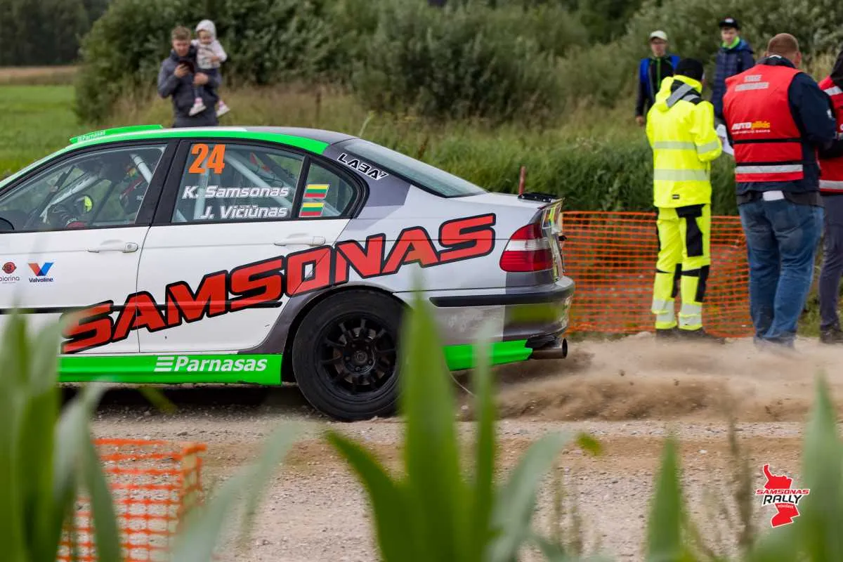 Testiniame „Samsonas Rally Rokiškis“ greičio ruože tempą diktavo ukrainiečiai su WRC „Mini“